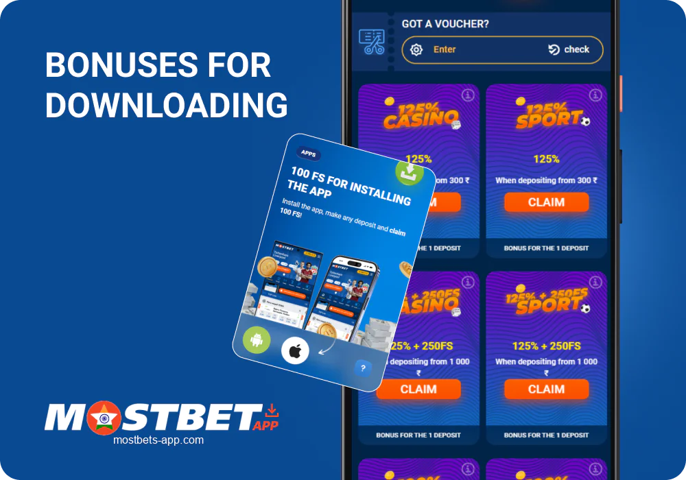 bonuses in Mostbet Tətbiqii